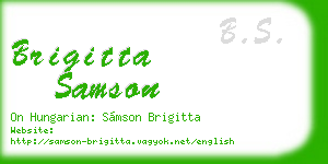brigitta samson business card